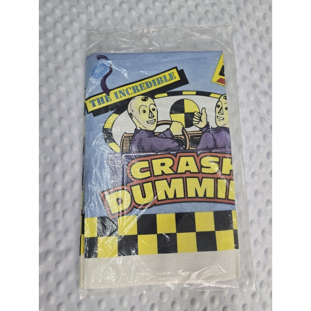 Vintage 1990's Party Tablecloth Crash Test Dummies New Paper Art Incredible Reed
